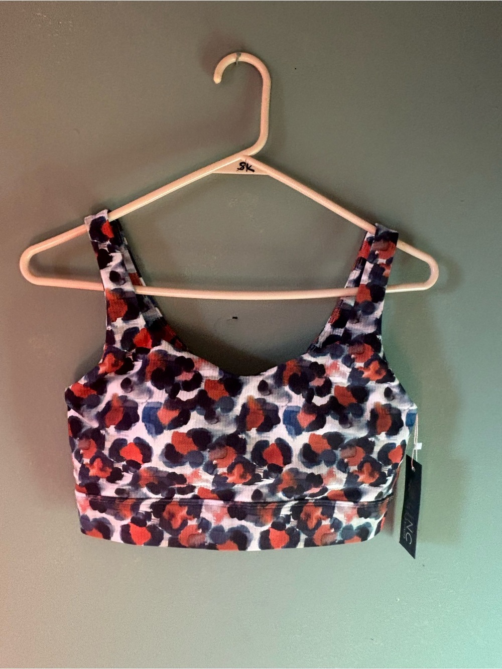 Women's Floral Print Sports Tank Crop Top - Multicolor